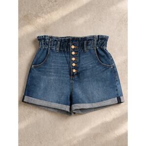 STS Blue Paper bag Jean Shorts - Women's 30 Waist - Paperbag Distressed Denim